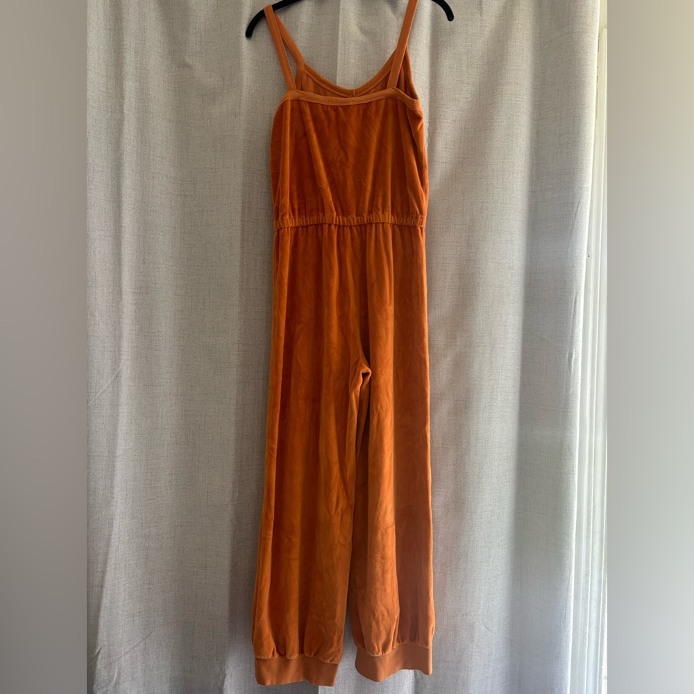 New! Suzie Kondi The Giorgi Terry Tank Jumpsuit in Autumn Maple Medium - Picture 5 of 9